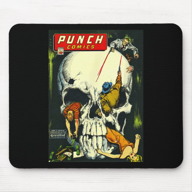 Mousepad Livro de banda desenhada Monster Poster Horror (Frente)