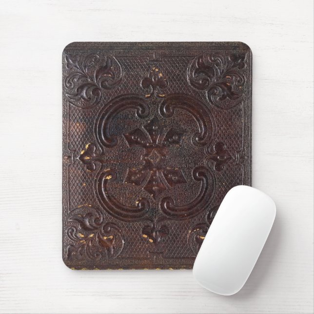 Mousepad Livro de Couro Antigo Caído (Com mouse)