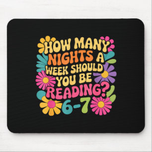 Mousepad Livro de Leitura Engraçado Professor 67 Seis Sete