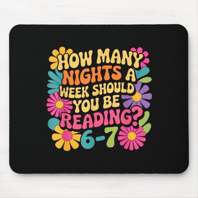 Mousepad Livro de Leitura Engraçado Professor 67 Seis Sete  (Frente)