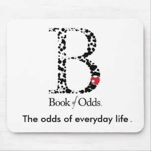 Mousepad Livro do tapete do rato das probabilidades