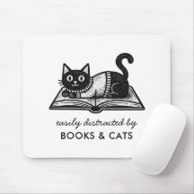 Livro engraçado de gato preto amante de livros dit