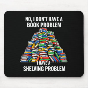Mousepad Livro engraçado humor nerd citação de leitura para