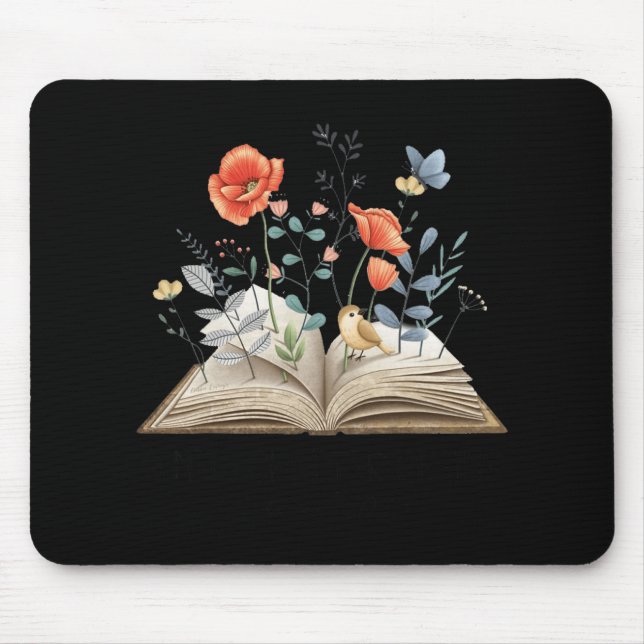Mousepad Livro Floral Um Novo Capítulo Começa Professora Ap (Frente)