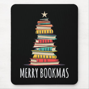 Mousepad Livros de Feliz da Árvore de Natal