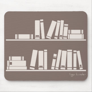Mousepad Livros na prateleira para ler o amante ou a cara
