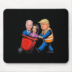 Mousepad Lixo Para Trump 2024, Hora Engraçada De Tirar Lixo
