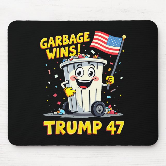 Mousepad Lixo Vence 47 Grelha Da Equipe Para Trump 2024 (Frente)