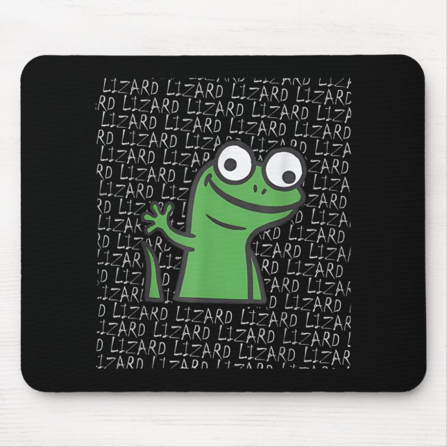 Mousepad Lizard Lizard Lizard Funny Weirdcore Animal Meme G (Frente)