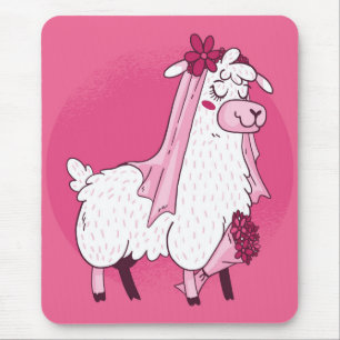Mousepad Llama Bride