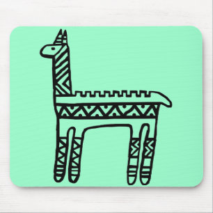 Mousepad Llama-BW