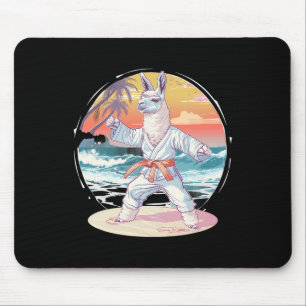 Mousepad Llama de Kickboxing Praia Tropical Taekwondo Judo 