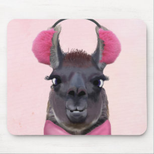 Mousepad Llama Rosa