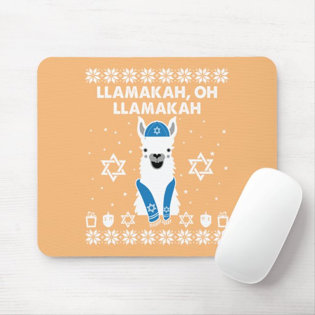 Mousepad Llamakah, Oh Llamakah Hanukkah Dons (Com mouse)