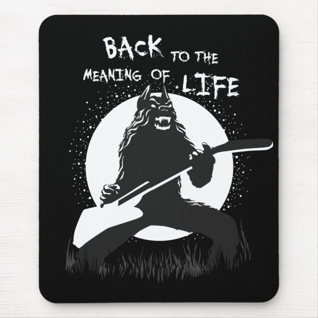 Mousepad Lobisomem de Metal Pesado (Frente)
