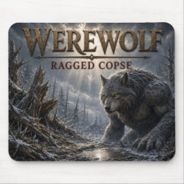 Mousepad Lobisomem Matagal Desgrenhado Realismo Sombrio