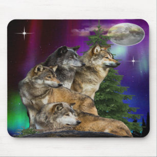 Mousepad Lobo e Lua
