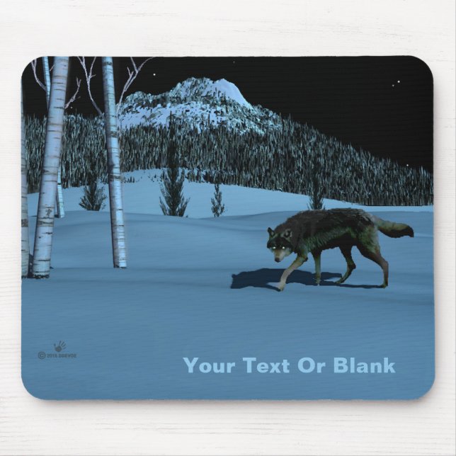 Mousepad Lobo Inverno - Tapetum Lucidum (Frente)