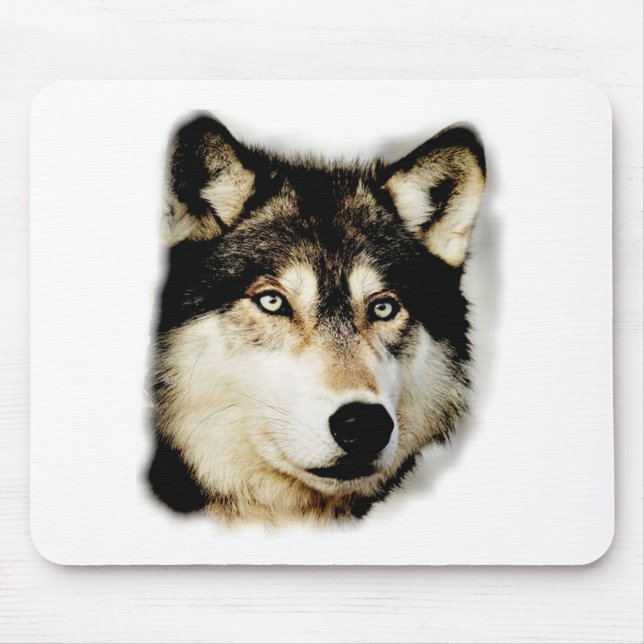 Mousepad Lobo Motivacional Único (Frente)