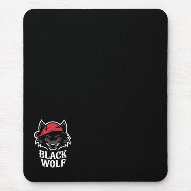 Mousepad lobo negro (Frente)