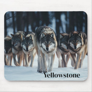 Mousepad Lobos de Mouse Pad-Yellowstone