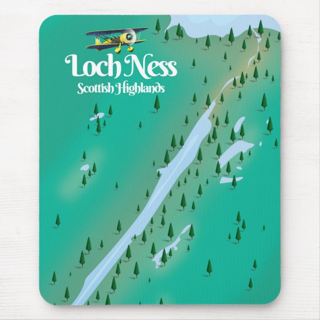 Mousepad Loch Ness Scottish Highlands viagem (Frente)