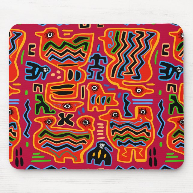Mousepad Loco Pajaros con dos Cabezas (Frente)