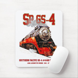 Mousepad Locomotiva a Vapor Clássica Southern Pacific GS-4