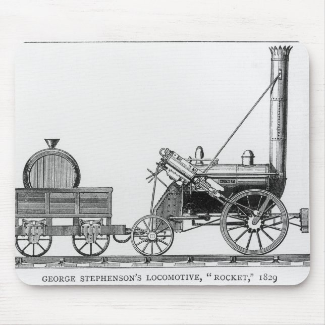 Mousepad Locomotiva de George Stephenson, "Rocket", 1829 (Frente)