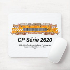 Mousepad Locomotiva elétrica CP Serie 2620. Loco Nez-Casse