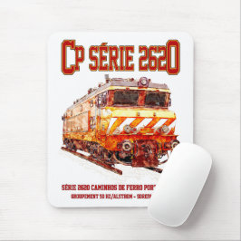 Mousepad Locomotiva elétrica CP Serie 2620. Loco Nez-Casse