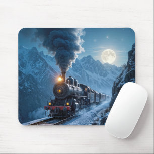 Mousepad Locomotiva Vintage A Vapor À Lua