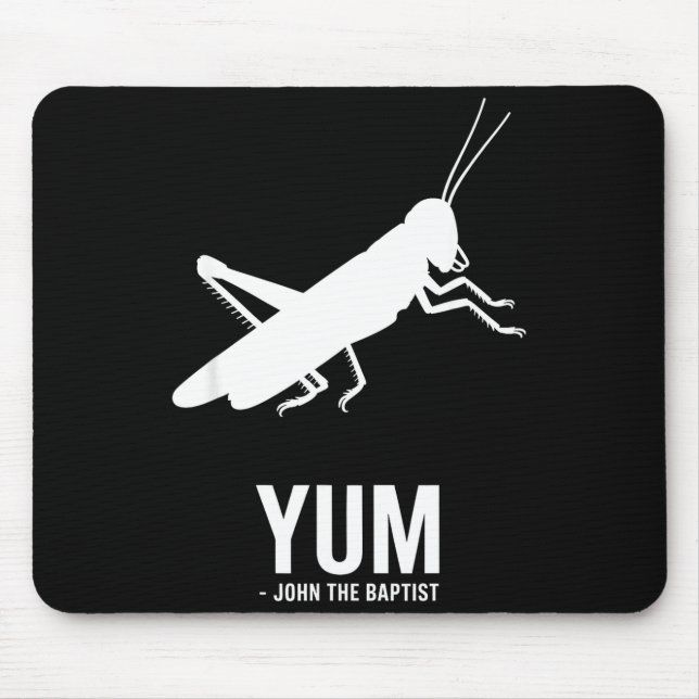 Mousepad Locust John The Baptist Funny Christian New Testam (Frente)