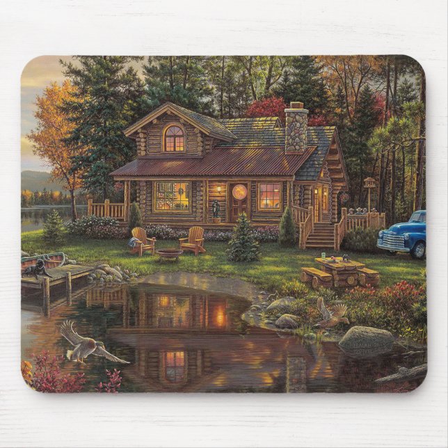 Mousepad Login Perfeito Cabine Getaway Fine Art (Frente)