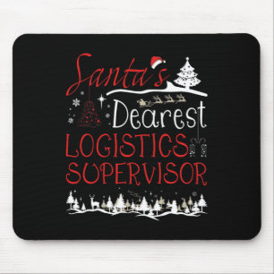 Mousepad Logistics Supervisor Xmas Trabalho Engraçado Natal