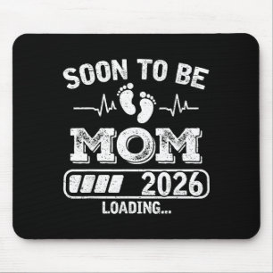 Mousepad Logo Mãe 2026 Carregando Anúncio Divertido de Grav