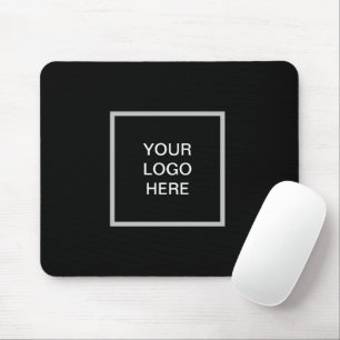 Mousepad Logótipo comercial da empresa Black Minimalist Cla