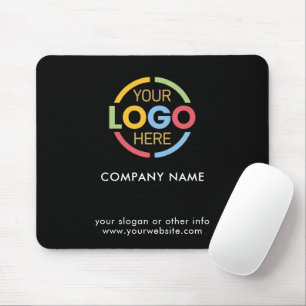 Mousepad Logotipo comercial da empresa do Promocional preto