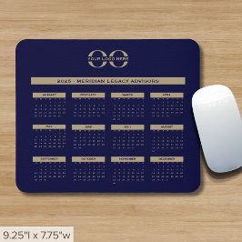 Mousepad Logotipo comercial do calendário 2025