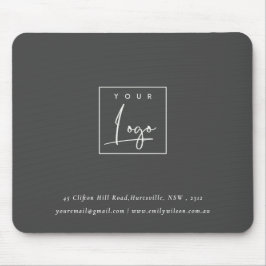 Mousepad Logotipo comercial do Promocional preto simples