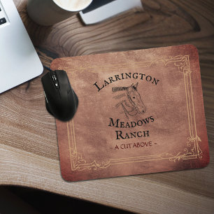 Mousepad Logotipo Comercial Horso Ranch Personalizável Ocid