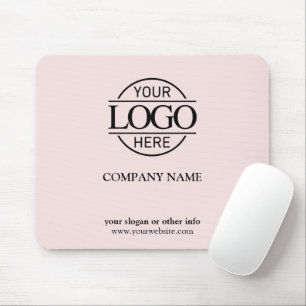 Mousepad Logotipo comercial moderno - Pink Blush Blush - Pe