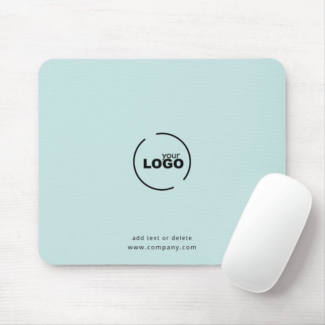 Mousepad Logotipo comercial moderno profissional Turquesa l (Com mouse)