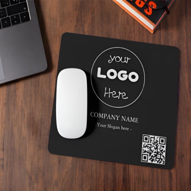 Mousepad Logotipo comercial personalizado da empresa | Códi (Custom business Logo With QR Code Mouse Pad
)