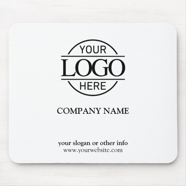 Mousepad Logotipo comercial personalizado moderno da empres (Frente)