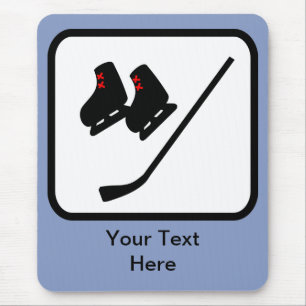 Mousepad Logotipo customizável do hóquei em gelo