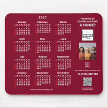 Logotipo da Empresa de Calendário 2027 Código QR B