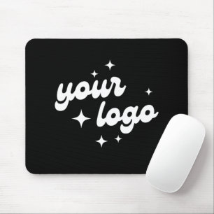 Mousepad Logotipo da Empresa Nome da Empresa Simples Preto