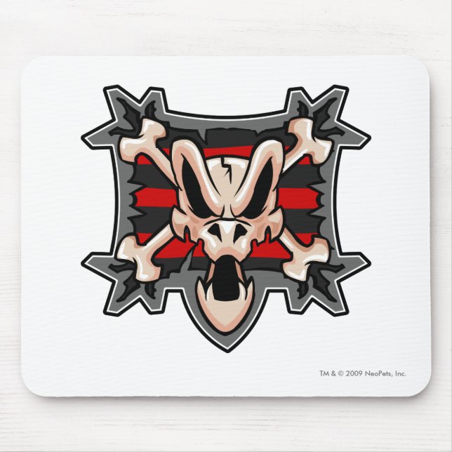 Mousepad Logotipo da ilha de Krawk da equipe (Frente)