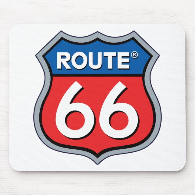 Mousepad Logotipo da rota 66 (Frente)